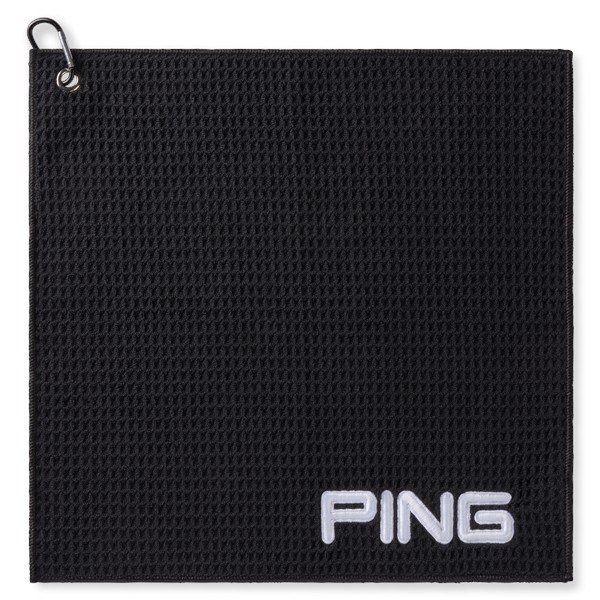 Ping Clip golfový ručník, černý