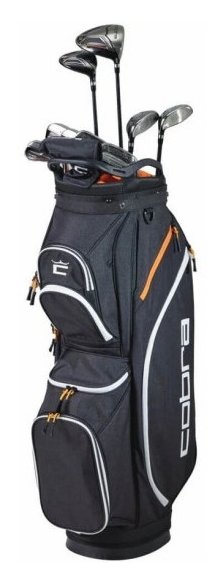 Cobra Fly-XL 2 Black Gold pánský golfový half set 2025, grafit + stand bag