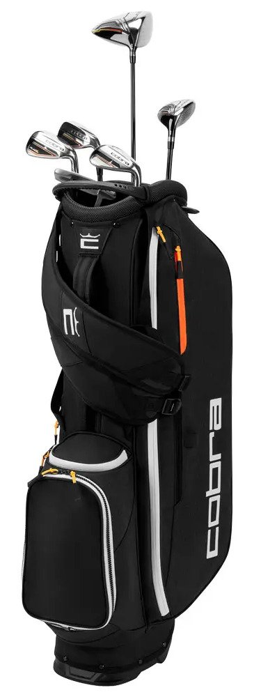 Cobra Fly-XL 2 Black Gold pánský golfový půlset, grafit + stand bag