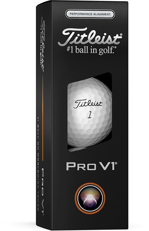 Titleist Pro V1 Performance Alignment Black golfové míčky
