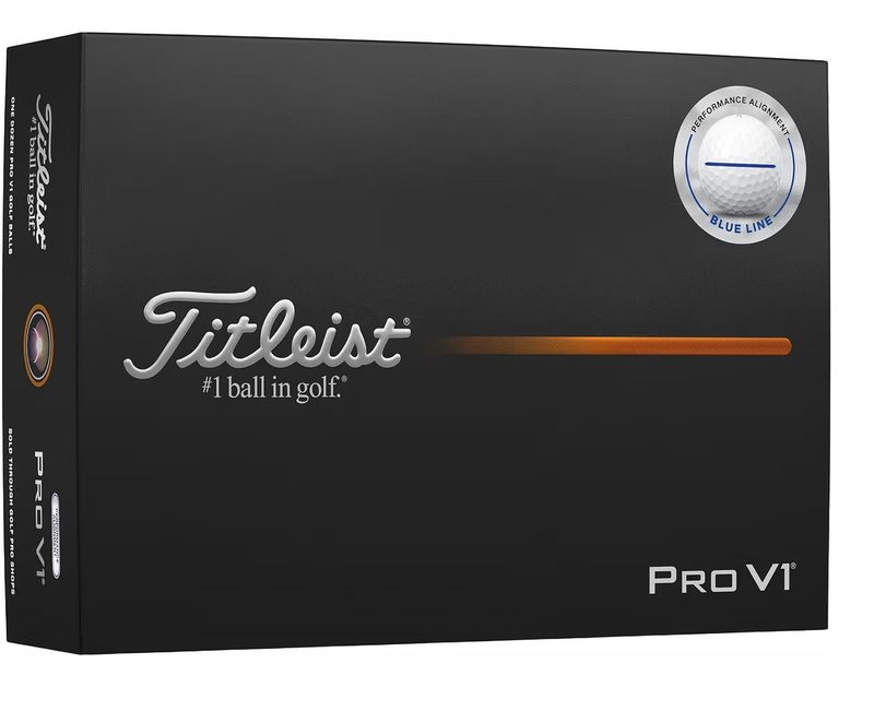 Titleist Pro V1 Performance Alignment Blue golfové míčky