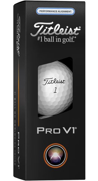 Titleist Pro V1 Performance Alignment Blue golfové míčky