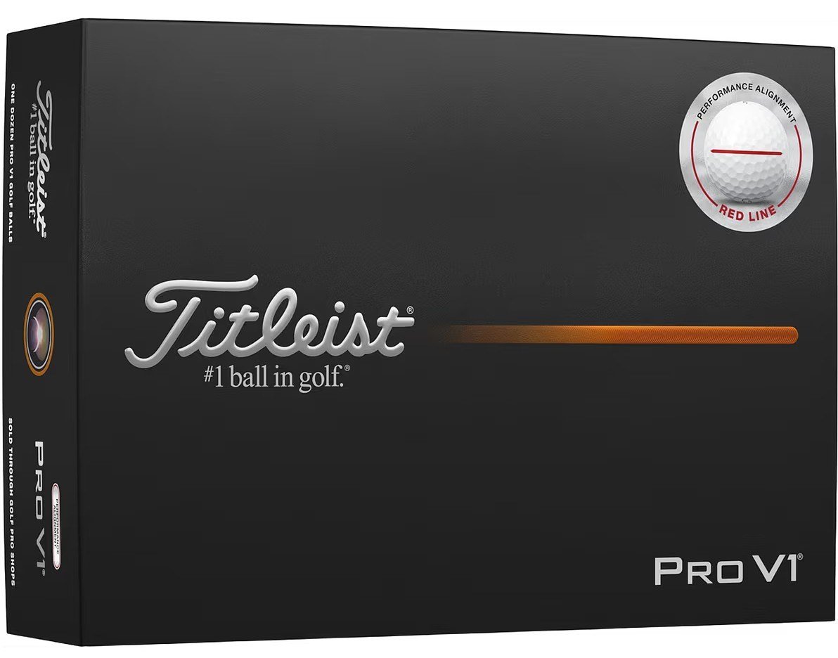 Titleist Pro V1 Performance Alignment Red golfové míčky