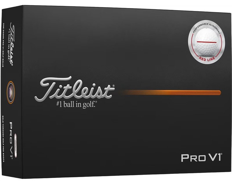 Titleist Pro V1 Performance Alignment Red golfové míčky