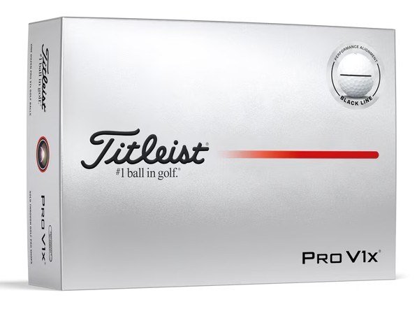 Titleist Pro V1x Performance Alignment Black golfové míčky