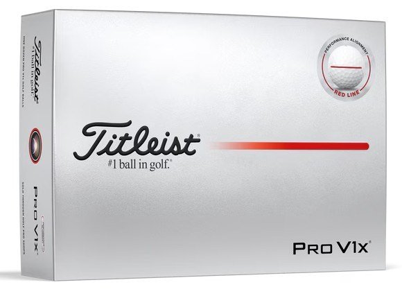 Titleist Pro V1x Performance Alignment Red golfové míčky