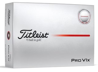 Titleist Pro V1x Performance Alignment Red golfové míčky