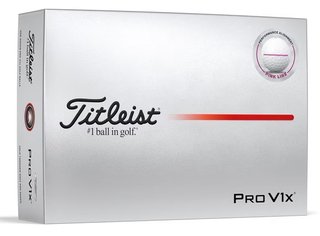 Titleist Pro V1x Performance Alignment Pink golfové míčky