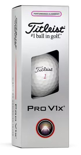 Titleist Pro V1x Performance Alignment Pink golfové míčky