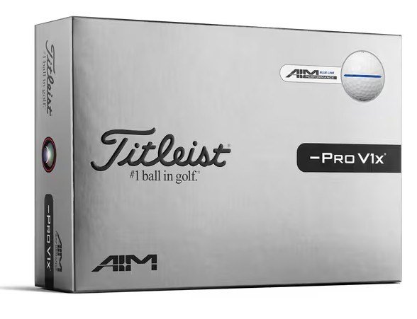 Titleist Pro V1x Left Dash Performance Alignment Blue golfové míčky