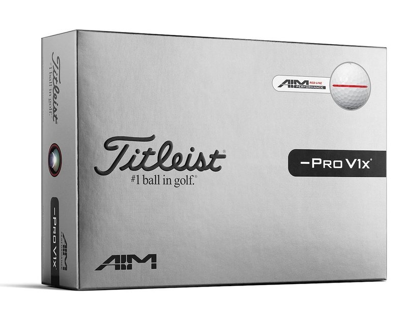 Titleist Pro V1x Left Dash Performance Alignment Red golfové míčky
