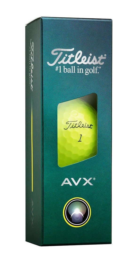 Titleist AVX golfové míčky, žluté