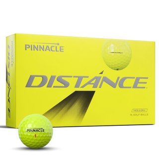 Pinnacle Distance golfové míčky, žluté, 15ks