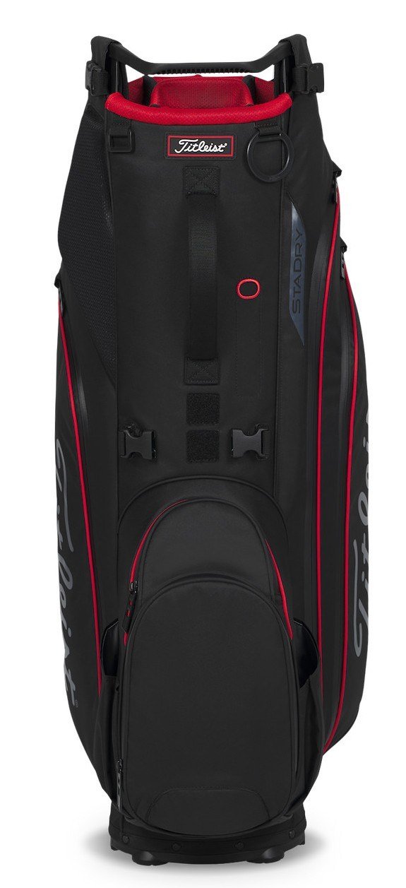 Titleist Hybrid 14 StaDry stand bag, černo/červený