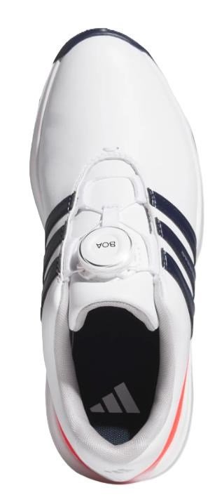 Adidas Tour360 24 Boa dětské golfové boty, bílo/modro/červené
