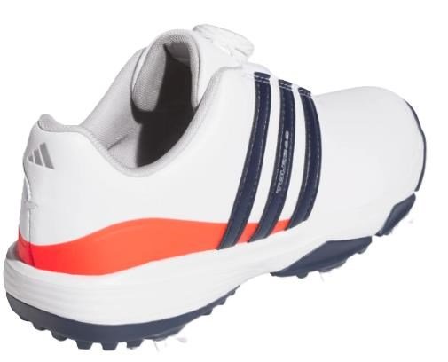 Adidas Tour360 24 Boa dětské golfové boty, bílo/modro/červené
