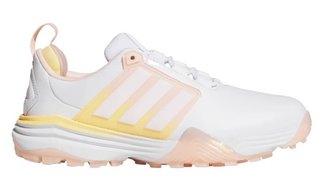 Adidas Adipower 26 Spikeless dámské golfové boty, cloud white/blush pink/ice tangerine