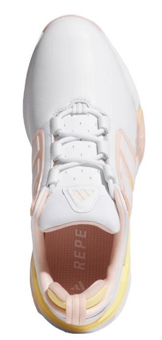 Adidas Adipower 26 Spikeless dámské golfové boty, cloud white/blush pink/ice tangerine