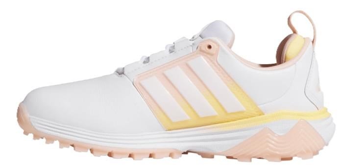 Adidas Adipower 26 Spikeless dámské golfové boty, cloud white/blush pink/ice tangerine