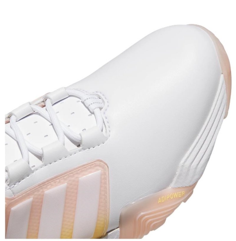 Adidas Adipower 26 Spikeless dámské golfové boty, cloud white/blush pink/ice tangerine