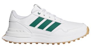 Adidas S2G 26 Spikeless dětské golfové boty, bílo/zelené