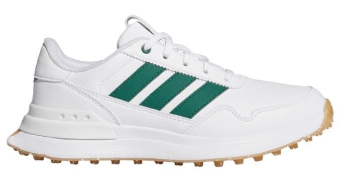 Adidas S2G 26 Spikeless dětské golfové boty, bílo/zelené
