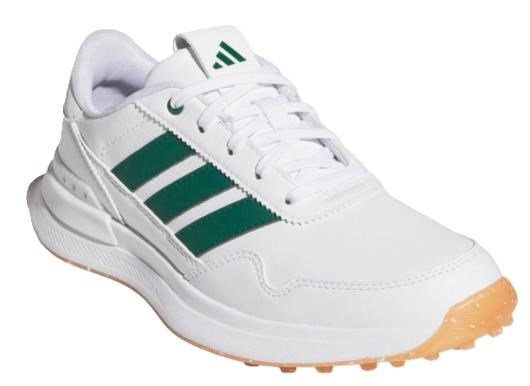 Adidas S2G 26 Spikeless dětské golfové boty, bílo/zelené