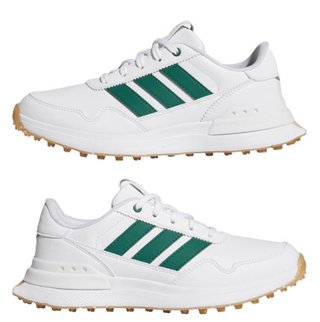 Adidas S2G 26 Spikeless dětské golfové boty, bílo/zelené