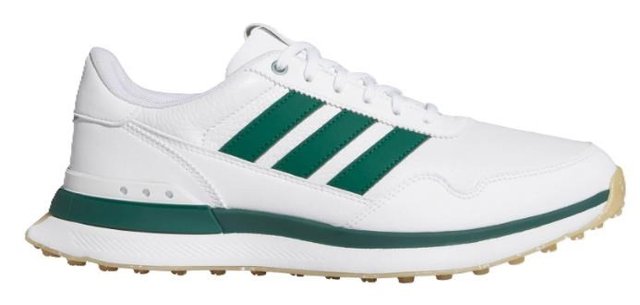 Adidas S2G 26 Leather Spikeless pánské golfové boty, bílo/zelené