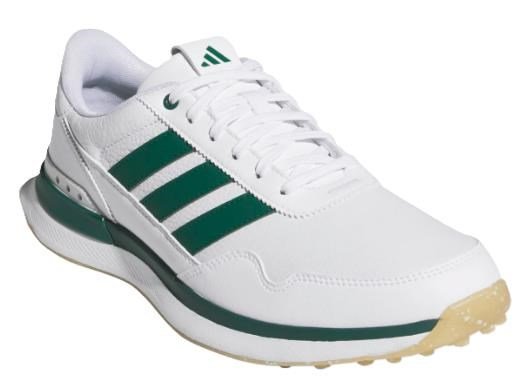 Adidas S2G 26 Leather Spikeless pánské golfové boty, bílo/zelené