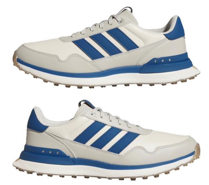 Adidas S2G 26 Leather Spikeless pánské golfové boty, chalk white/dusky petrol/beige