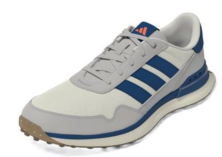 Adidas S2G 26 Leather Spikeless pánské golfové boty, chalk white/dusky petrol/beige