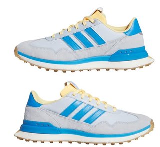 Adidas S2G 26 Textile Spikeless dámské golfové boty, crystal sky/lucid ray blue/ice tangerine