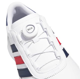 Adidas S2G 26 Boa pánské golfové boty, bílo/modro/červené