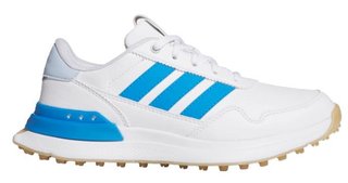 Adidas S2G 26 Spikeless dětské golfové boty, bílo/modré