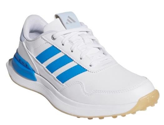 Adidas S2G 26 Spikeless dětské golfové boty, bílo/modré