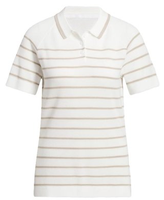 Adidas Ultimate365+ Stripe Knit dámské polo, bílé