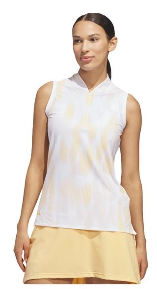 Adidas Ultimate365 Tour Printed Sleeveless polo bez rukávů, seicta