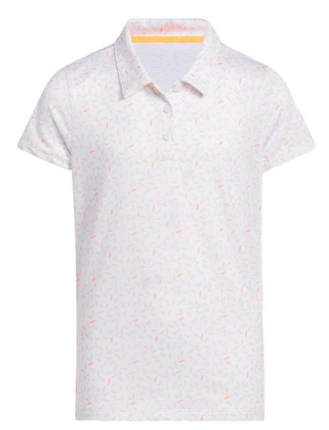 Adidas Print dětské polo, bílé