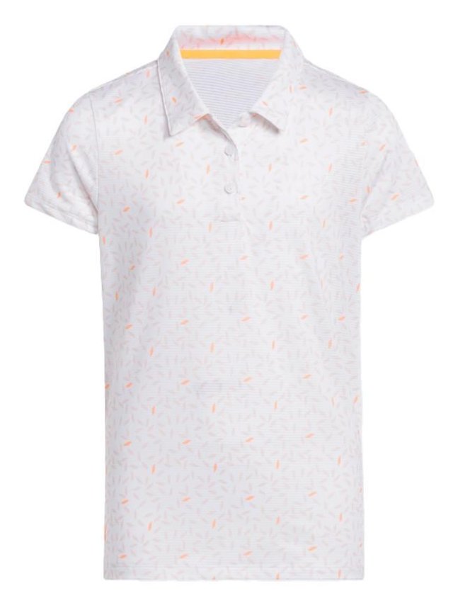 Adidas Print dětské polo, bílé