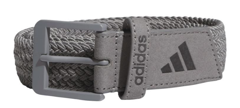 Adidas Braided Stretch pánský opasek, šedý