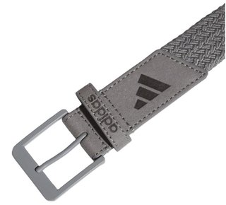 Adidas Braided Stretch pánský opasek, šedý