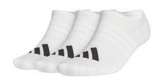 Adidas No Show pánské ponožky, bílé, 3 páry