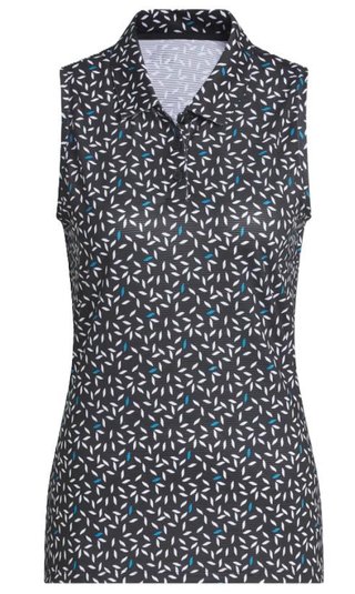 Adidas Ultimate365 All Over Print Sleeveless polo bez rukávů, černé