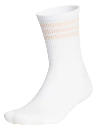 Adidas Half Crew 3-Stripes unisex ponožky, bílé, 1 pár