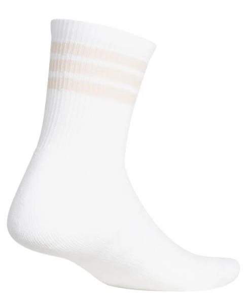 Adidas Half Crew 3-Stripes unisex ponožky, bílé, 1 pár