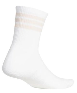 Adidas Half Crew 3-Stripes unisex ponožky, bílé, 1 pár