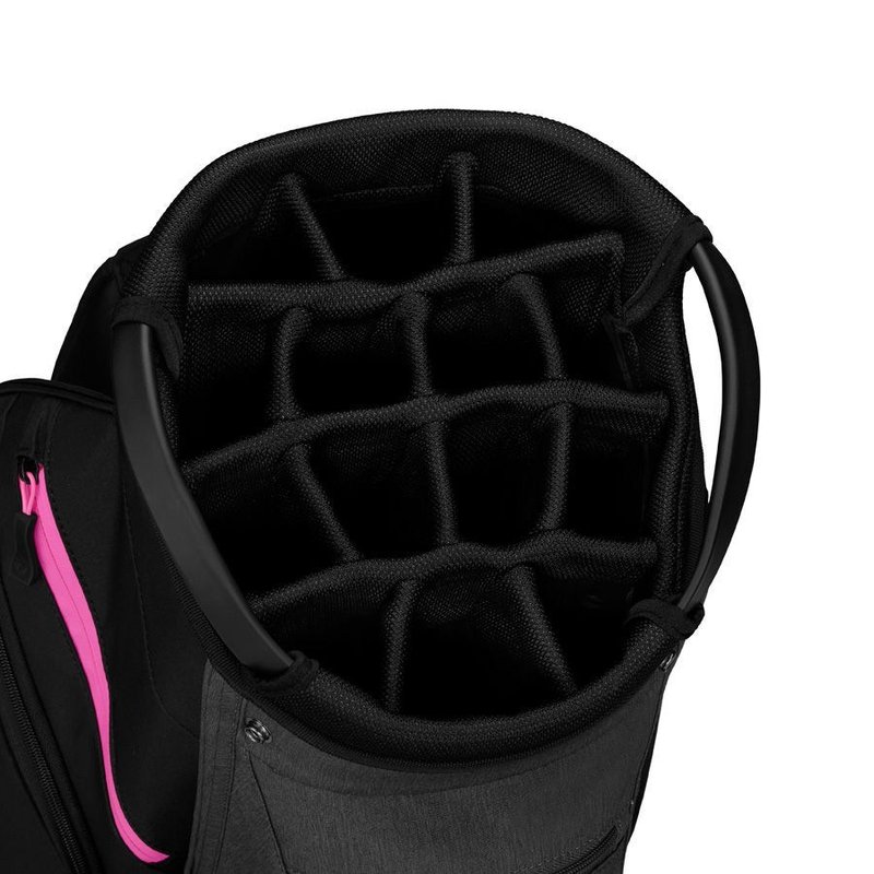 TaylorMade Cart Lite cart bag, černo/šedo/neon růžový