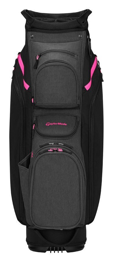 TaylorMade Cart Lite cart bag, černo/šedo/neon růžový
