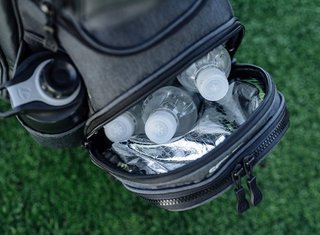 TaylorMade Cart Lite cart bag, černo/šedo/neon růžový
